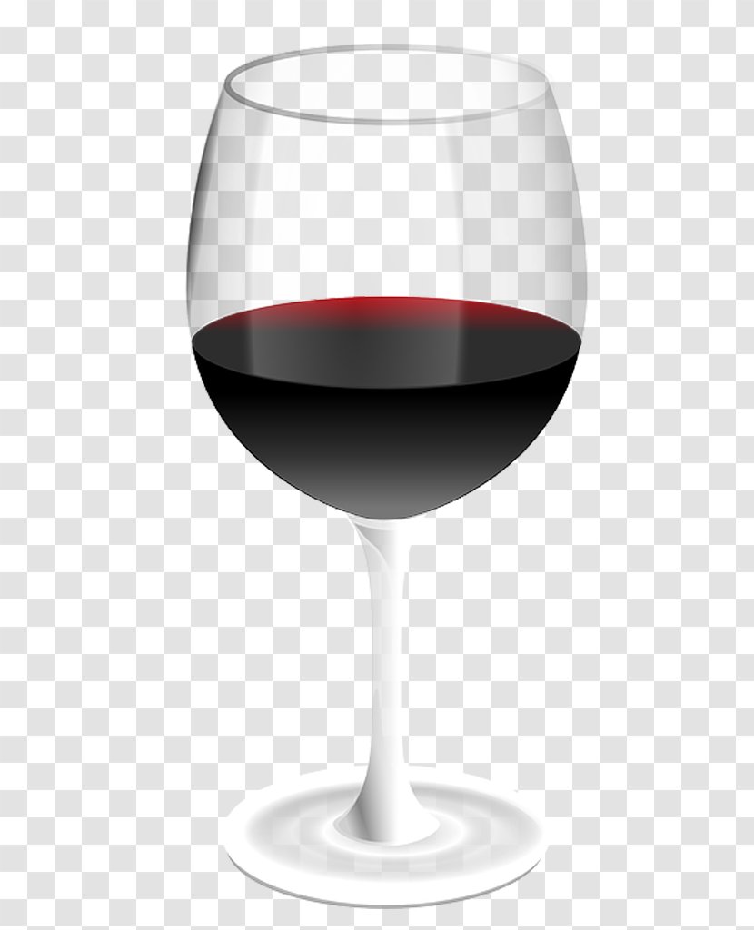 Wine Glass Red Common Grape Vine - Champagne Stemware Transparent PNG