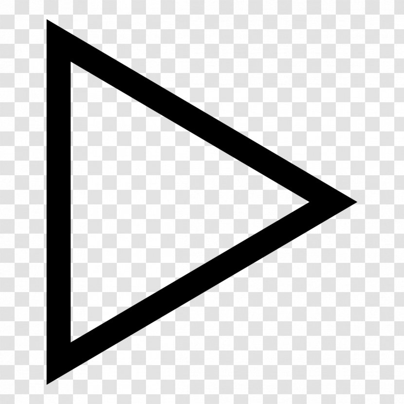 Button Media Player - Controls - Triangle Transparent PNG