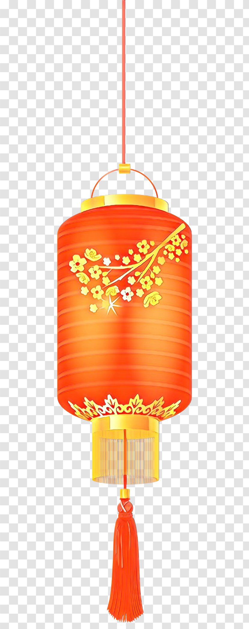 Lamp Shades Ceiling Fixture Design Light - Cylinder Orange Transparent PNG