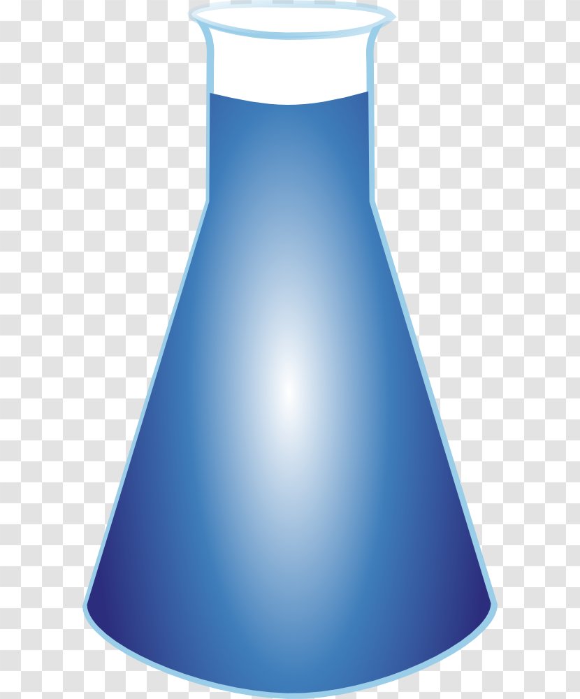 Laboratory Flasks Experiment Chemistry Bottle Clip Art - Beaker - Smurf Clipart Transparent PNG