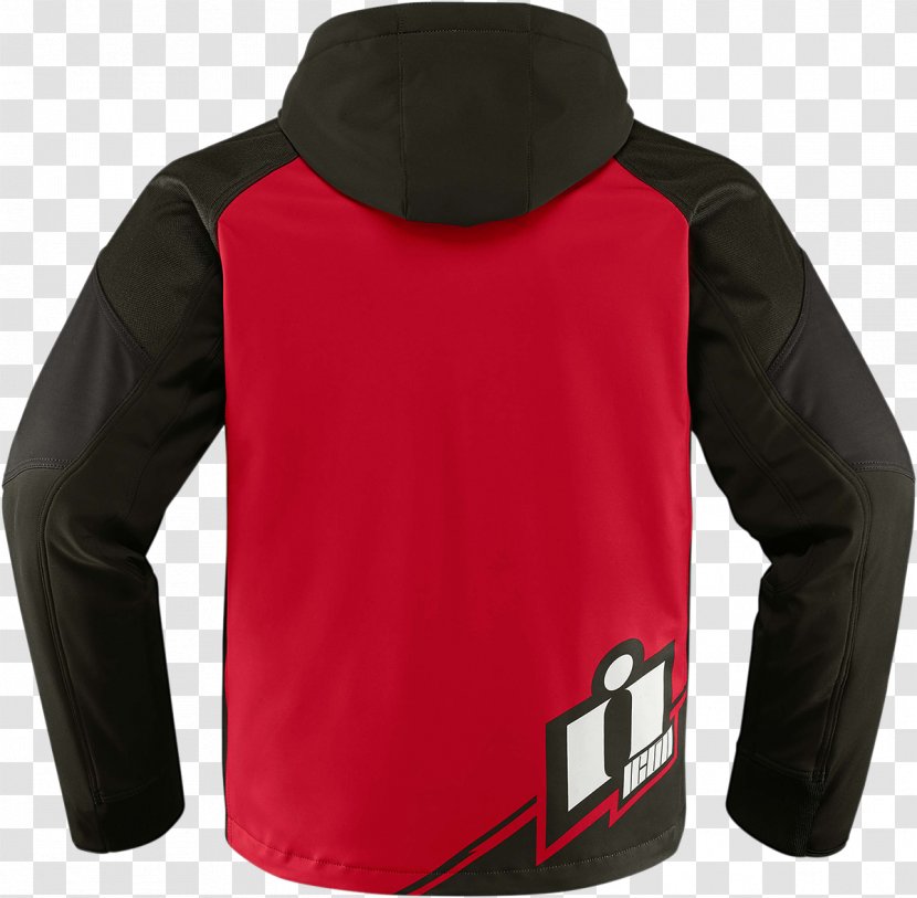 Hoodie Leather Jacket Alpinestars Red Transparent PNG