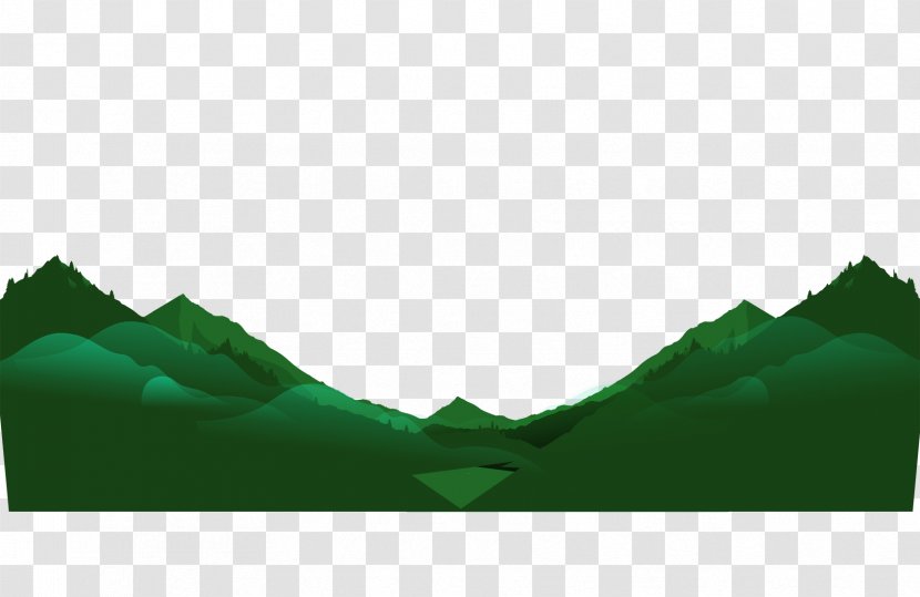 Rectangle Green - Mountain Stream Transparent PNG