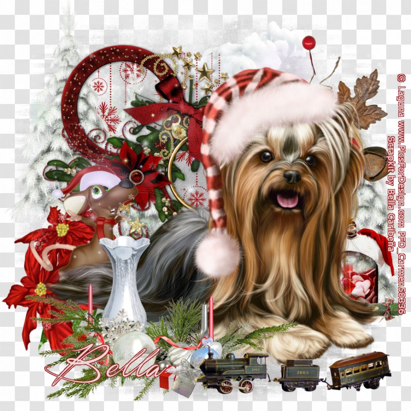 Yorkshire Terrier Dog Breed Christmas Ornament Companion Toy - Like Mammal - Yorkie Transparent PNG