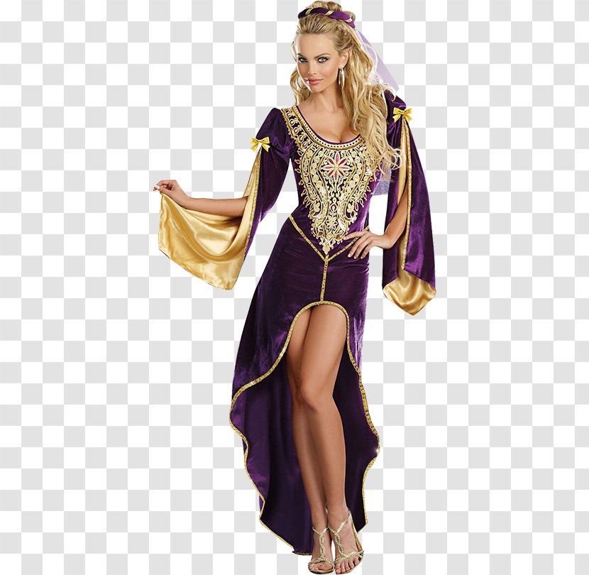 Middle Ages Costume Party Woman Clothing - Joint Transparent PNG
