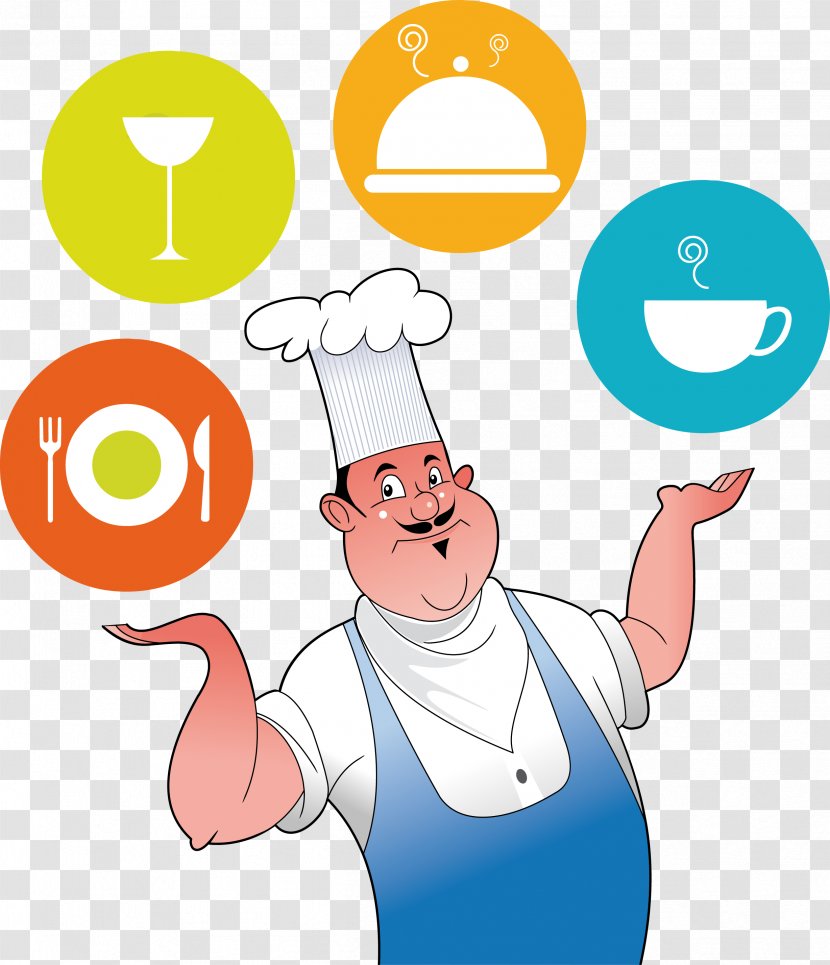 Chef Cooking - Cheek - Vector Seafood Transparent PNG