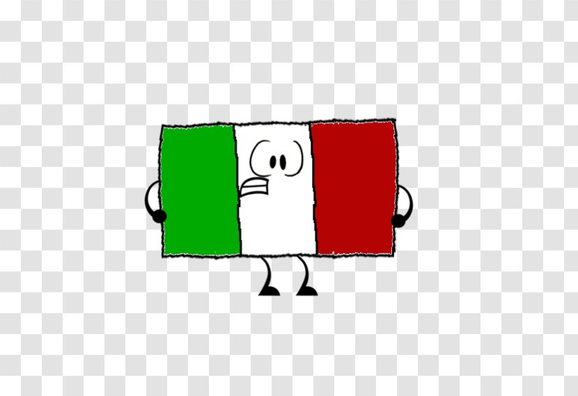 Flag Of Italy Red - Point Transparent PNG