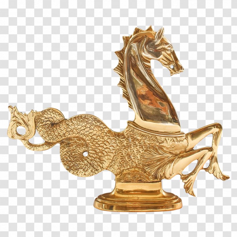 Seahorse Brass Hippocampus Gondola Venice - Poseidon Transparent PNG