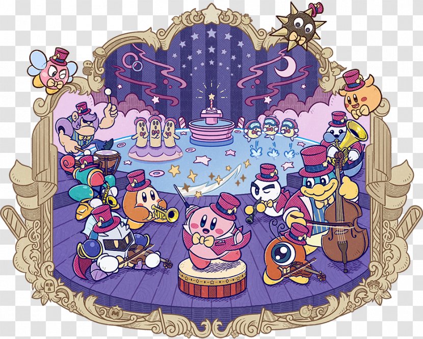 Kirby's Dream Land Adventure Kirby Star Allies Return To Air Ride - Purple - Yarn Transparent PNG