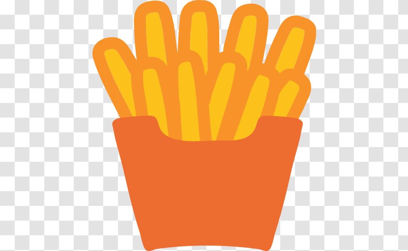 French Fries Emoji Friends Hamburger Android - Safety Glove Transparent PNG