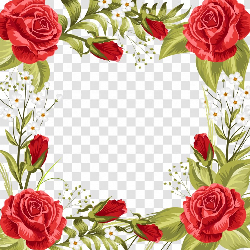 Wedding Invitation Beach Rose Garden Roses Flower - Floristry - Red Transparent PNG