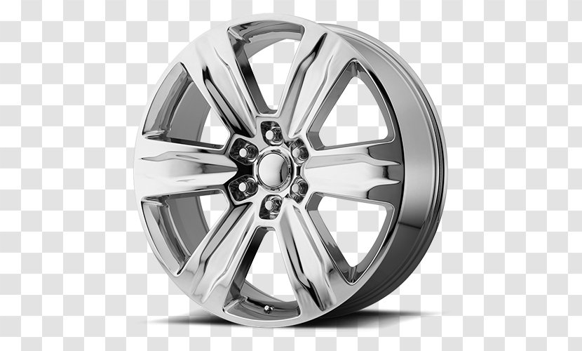 Alloy Wheel Car Rim Tire - Black And White Transparent PNG