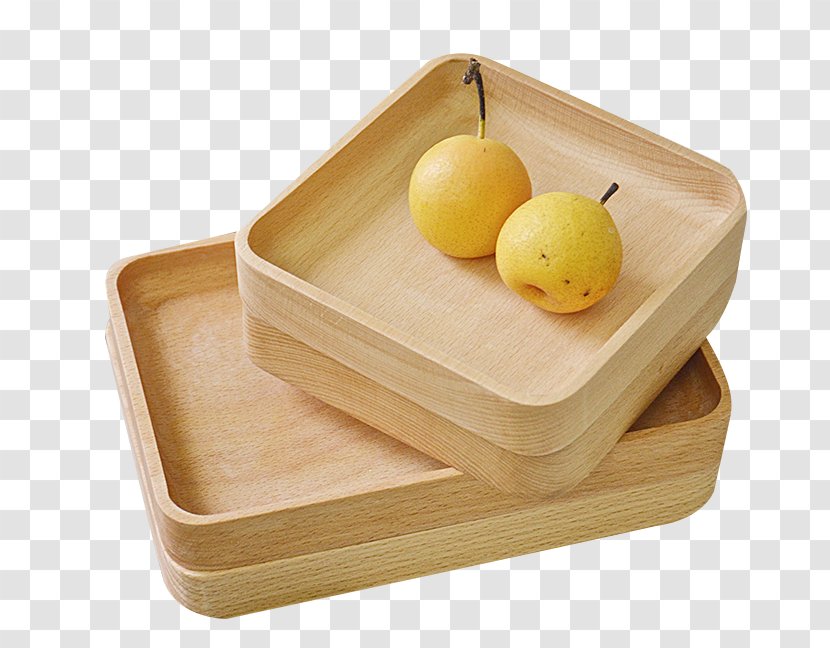 Tray Wood Plate - Fruit Wooden Transparent PNG