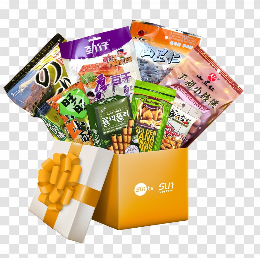 Food Gift Baskets Snack Chewing Gum Plastic - Takeout Transparent PNG