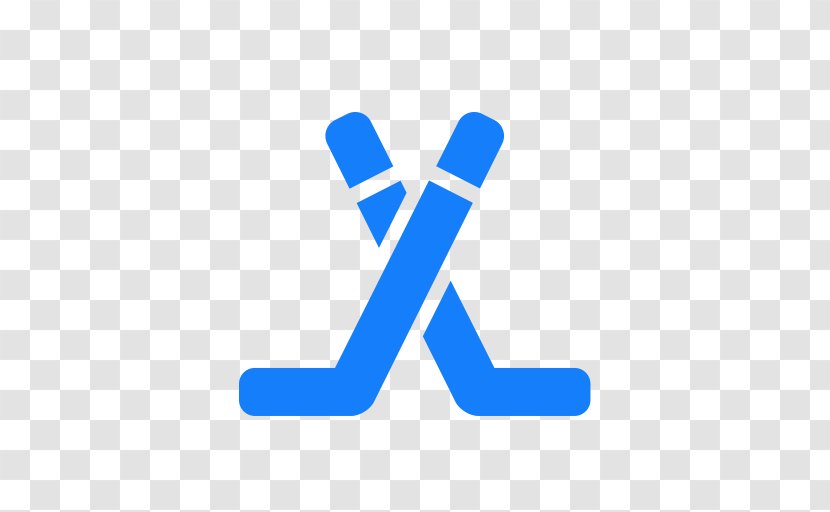 Hockey Sticks Ice Field Sport - Blue Transparent PNG