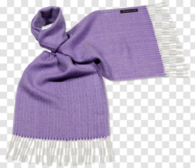 Scarf Alpaca Cream Argyle Stole - Woolen - Purple Transparent PNG