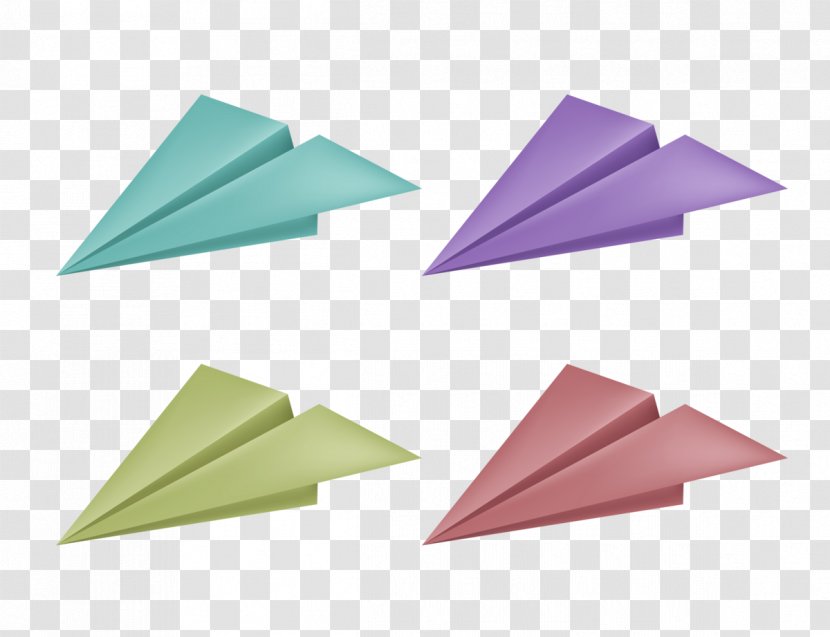 Airplane Paper Plane - Craft - Color Transparent PNG
