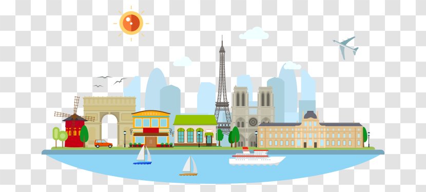 Paris Vector Graphics Illustration Image Skyline - Metro Cash And Carry Transparent PNG