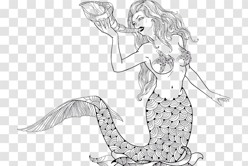 Mermaid Mythology Nymph Legendary Creature Illustration - Costume Design Transparent PNG