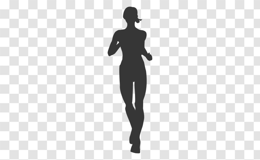 Silhouette Jogging - Human - Transparent Background Transparent PNG