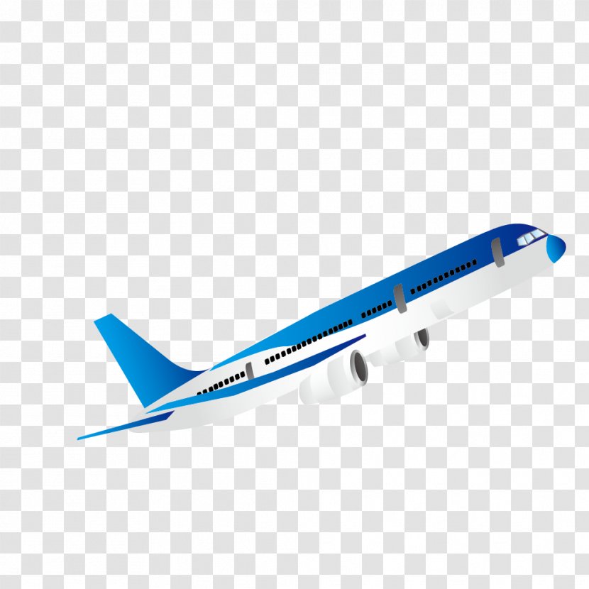 Airplane Aircraft Blue - Sky Transparent PNG