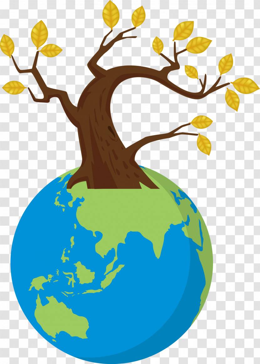 Earth Tree Go Green Transparent PNG