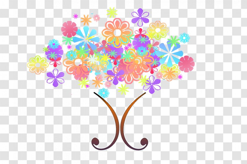Flower Tree Clip Art - Drawing - Cliparts Transparent PNG