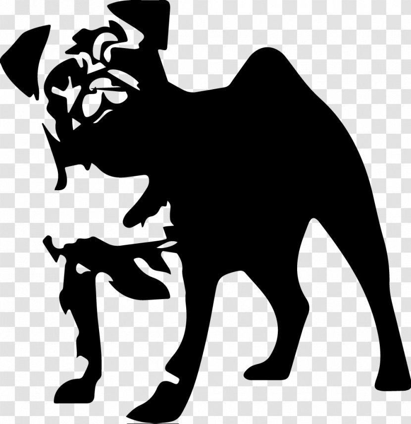 Pug Bulldog Stencil Clip Art - Dog Breed - Vertebrate Transparent PNG