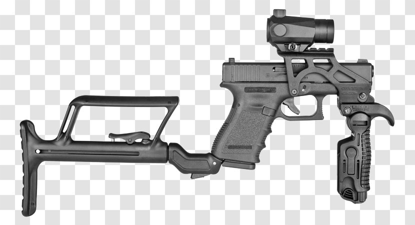 Trigger Glock Picatinny Rail Stock Weapon - Heart Transparent PNG