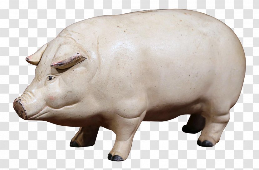 Domestic Pig Figurine Piggy Bank Sculpture Design - Snout Transparent PNG