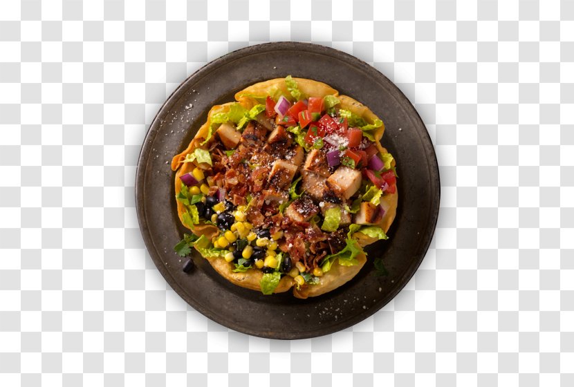 Taco Salad Mexican Cuisine Burrito Qdoba - Corn Tortilla - Rice Bowl Transparent PNG