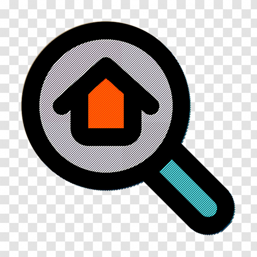 Real Estate Icon Search Icon Transparent PNG