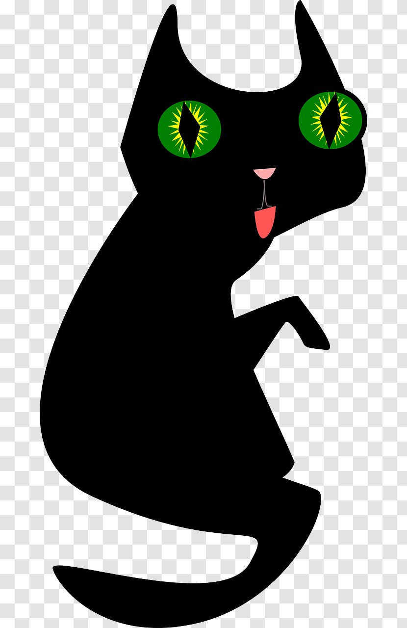 Black Cat Kitten Clip Art Transparent PNG