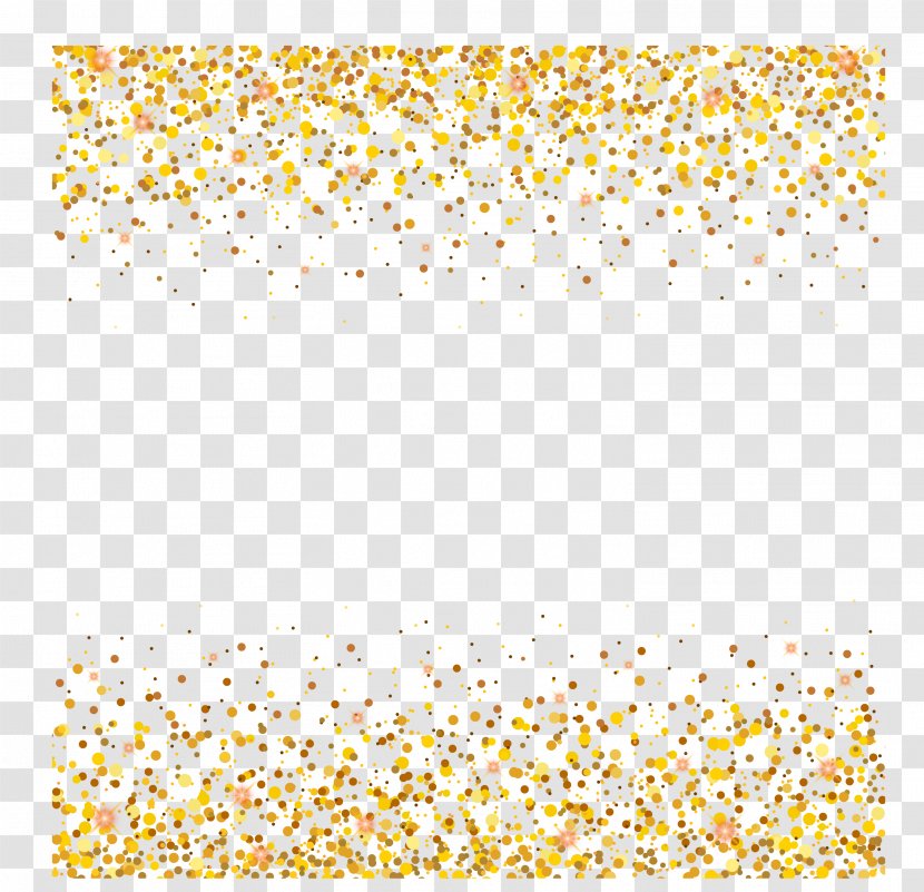 Yellow Pattern - Silhouette - Gold Dot Decoration Transparent PNG
