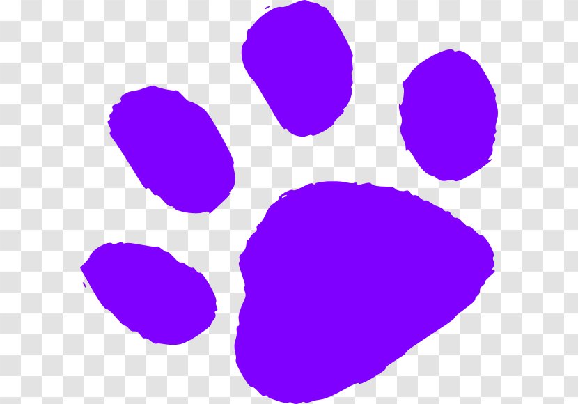 Dog Puppy Paw Clip Art - Area - Watercolor Purple Transparent PNG