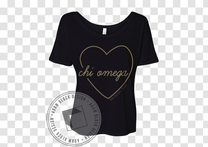 T-shirt Cotton Sleeve Clothing - Shirt - Chi Omega Transparent PNG