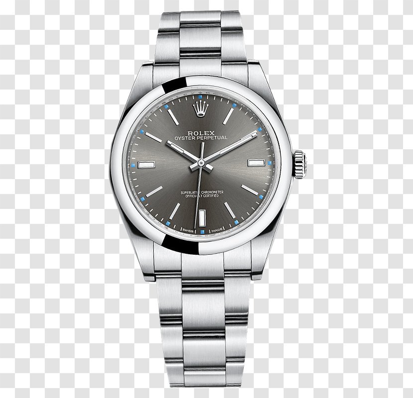 Rolex Datejust Automatic Watch Oyster - Perpetual Calendar - Gray Male Table Transparent PNG