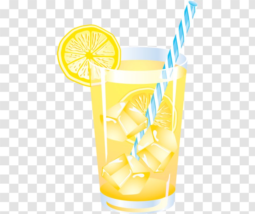 Fizzy Drinks Lemonade Cocktail Clip Art - Yellow Transparent PNG