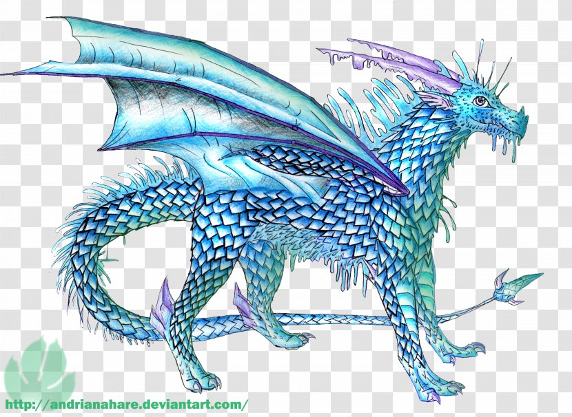 Dragon Drawing Ice Art Feather Transparent PNG