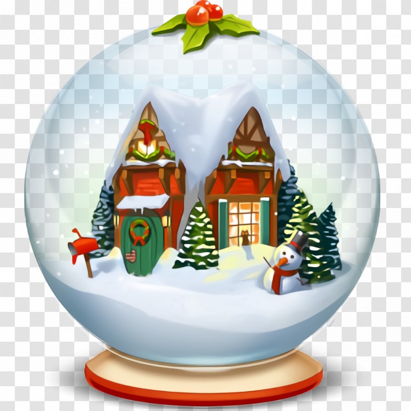 Christmas Crystal Ball Ornament - Plant Conifer Transparent PNG