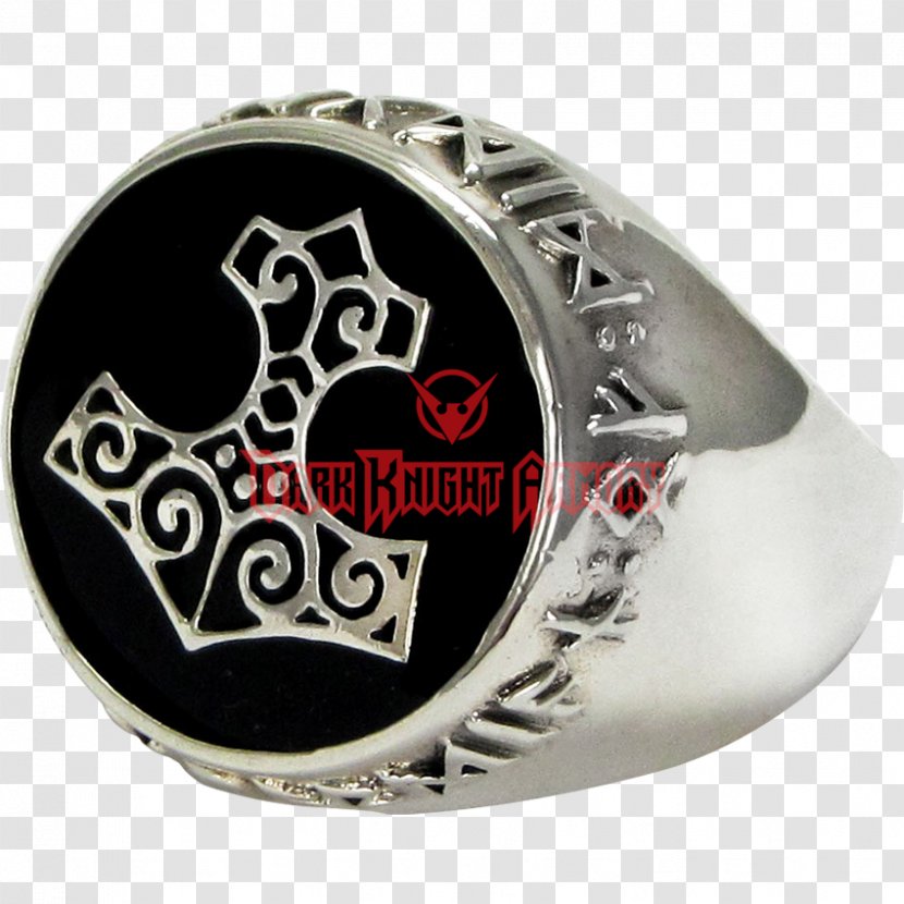 Ring Mjölnir Runes Thor Norse Mythology Transparent PNG