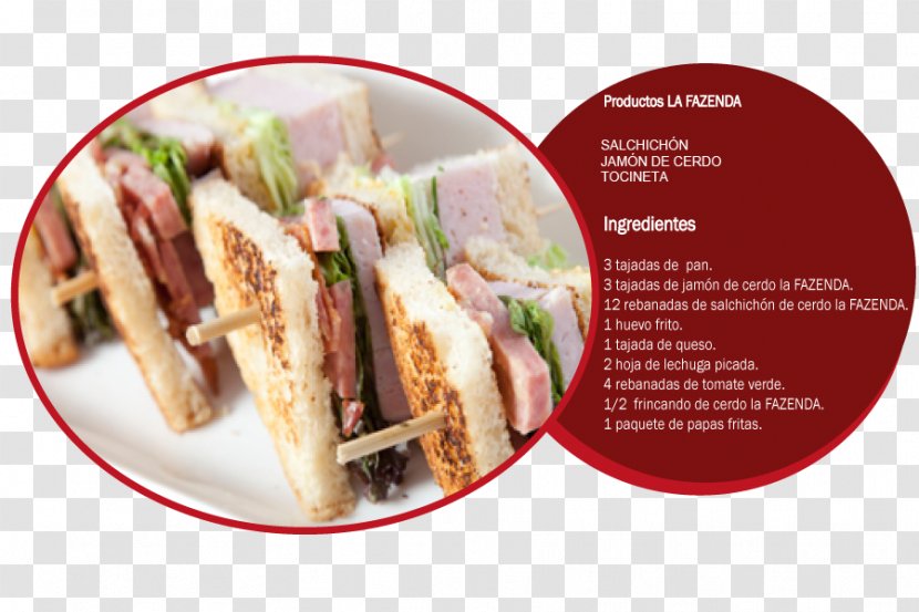 Club Sandwich Side Dish Ham Fast Food Recipe Transparent PNG