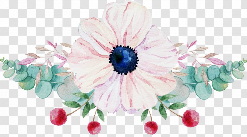 Watercolor Painting Image Clip Art - Plant - Flower Silhouette Transparent PNG