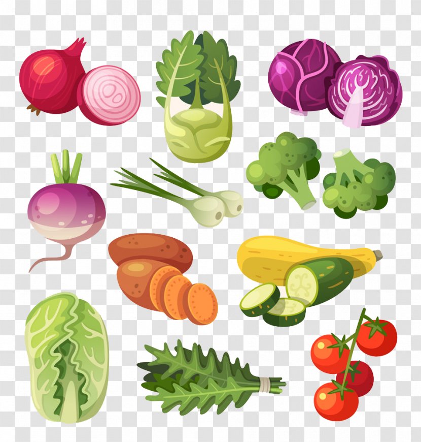 Vegetable Illustration - Stock - A Bunch Of Green Vegetables Image Transparent PNG