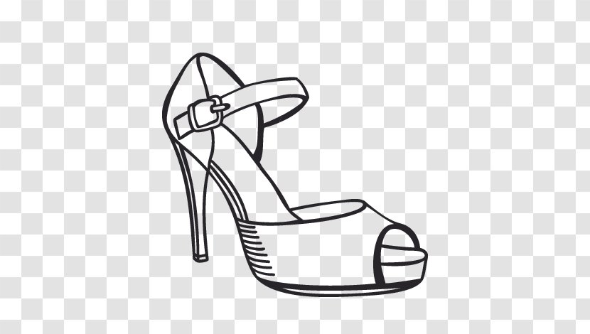 High-heeled Shoe Drawing Sandal - High Heels - Vendedor Symbol Transparent PNG