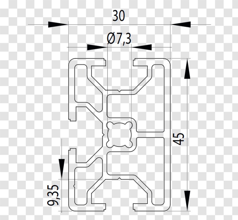 Hollow Structural Section /m/02csf Aluminium Design Drawing - M02csf - Diagram Transparent PNG