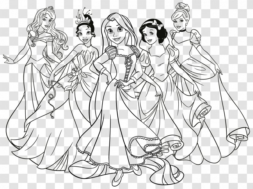 Princesas Ariel Belle Aurora Disney Princess - White Transparent PNG