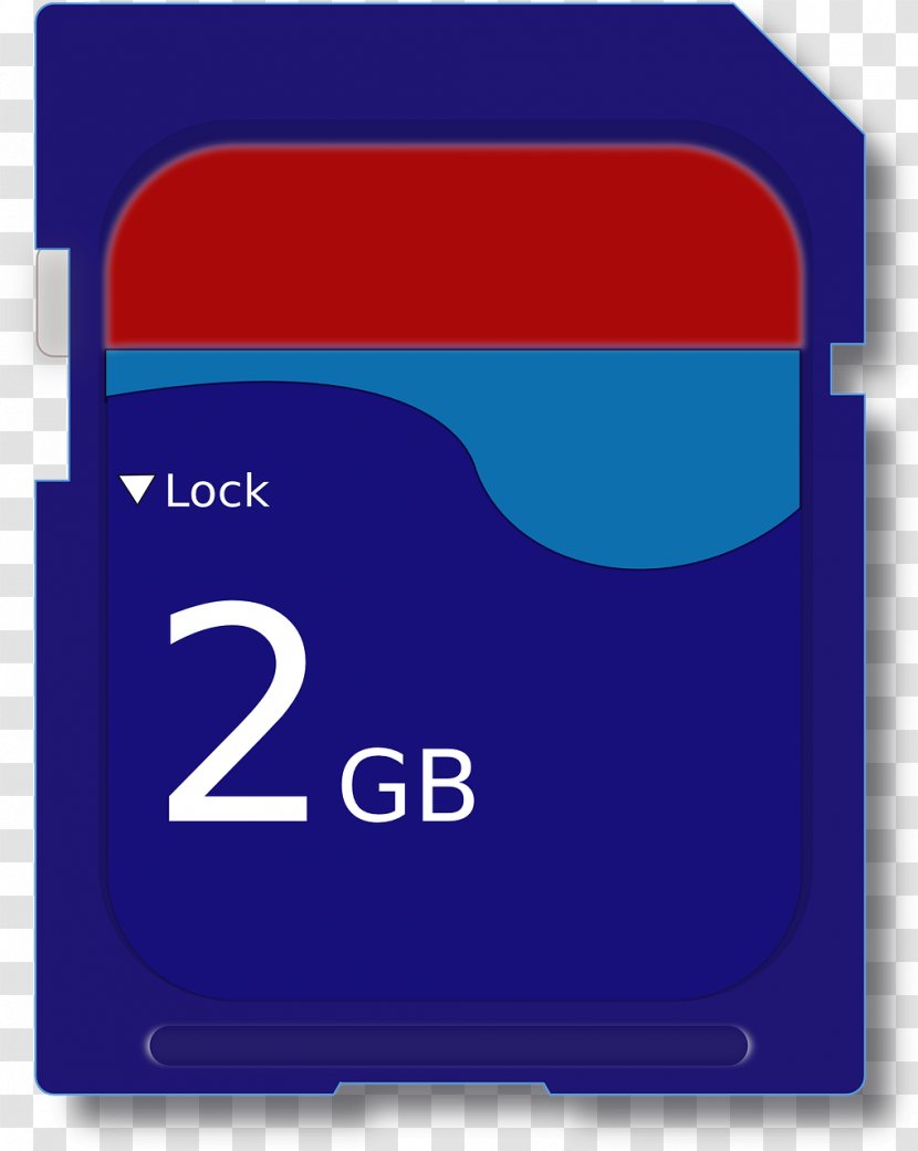 Secure Digital Memory Card Clip Art - Computer Data Storage - Two G Transparent PNG