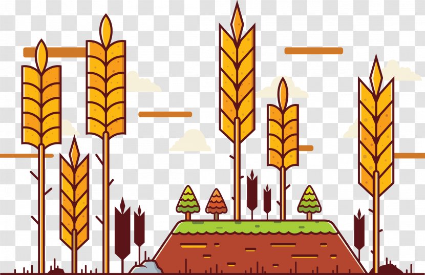 Adobe Illustrator Download - Computer Graphics - Flat Rice Grown Decoration Transparent PNG