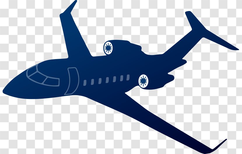 Airplane Aircraft Wing Business Jet Clip Art - Narrowbody Transparent PNG