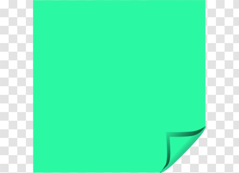 Green Brand Turquoise - Blue - Sticky Note Transparent PNG